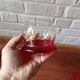 Vintage red designer glasses and carafe set, tumbler glass base