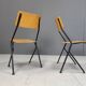 Post modern plywood dining chairs, 1970s