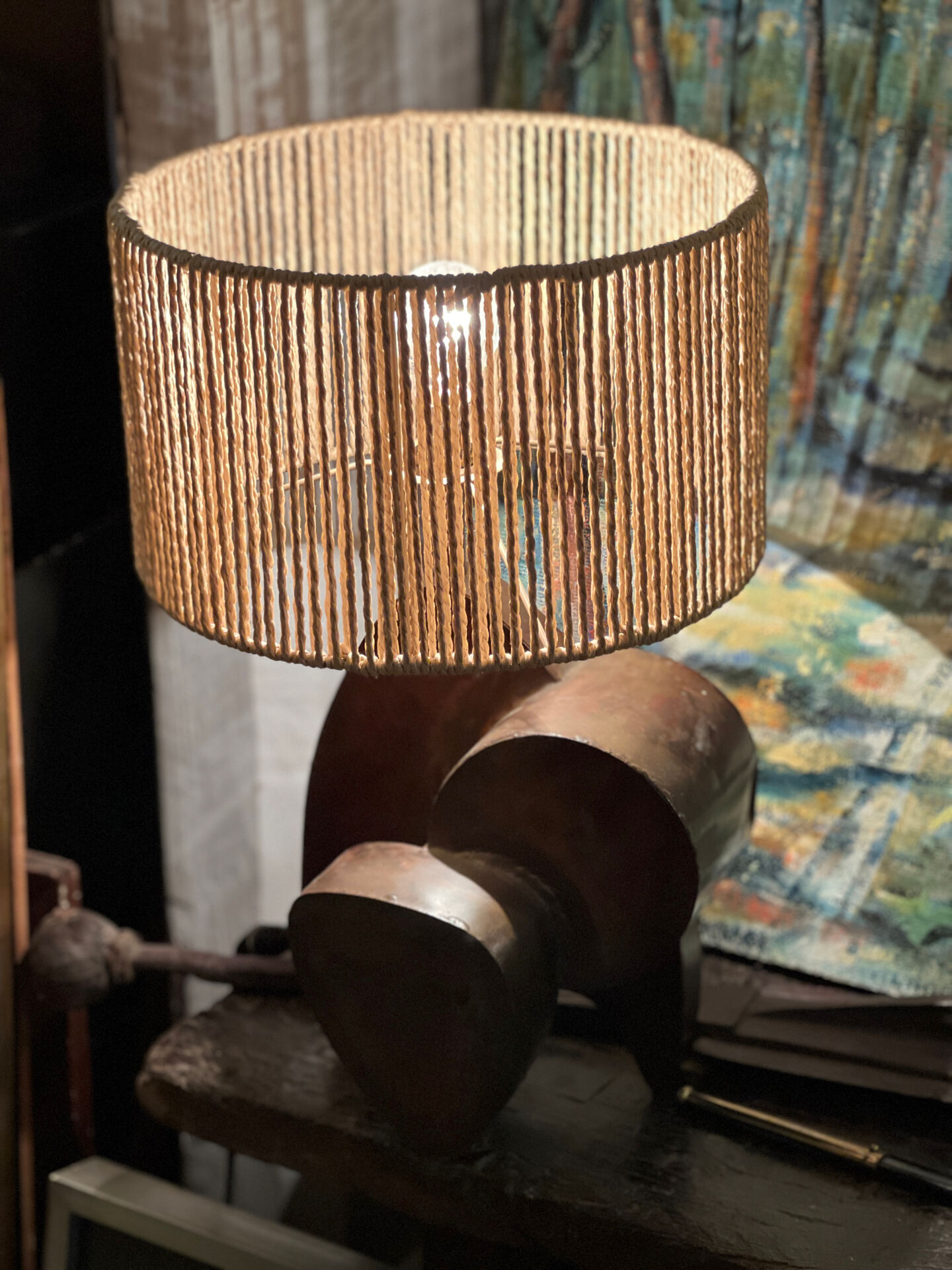 Brutalist lamp