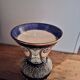 Quimper vase in earthenware - relief enamelled beaded pattern