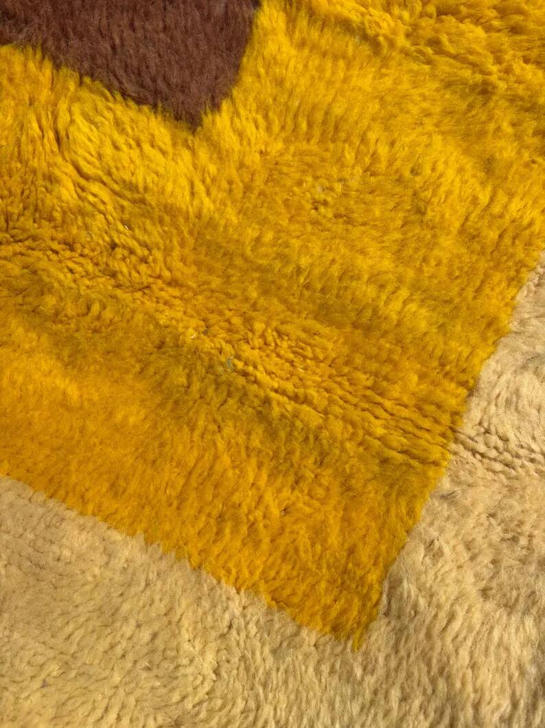 Moroccan Mrirt rug in luxury wool 200x250 cm - Handmade modern Berber rug - Wool rug for indoors