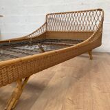 Rattan bed 60s