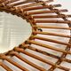 Vintage rattan mirror