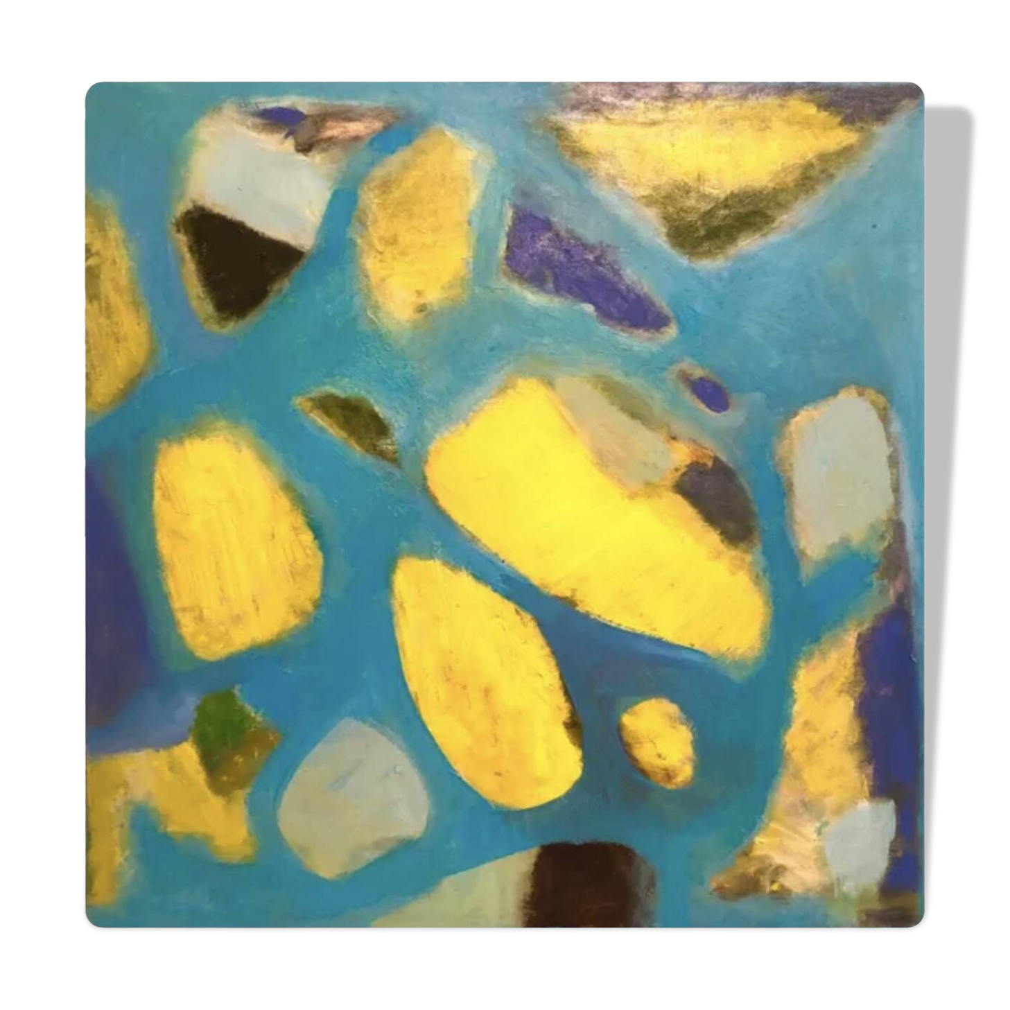 Tableau Abstrait Bleu