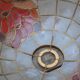 Lampe suspension en nacre et laiton