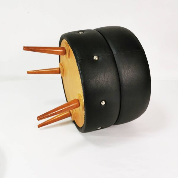 Pouf moderniste avec rangement, Pays-Bas, années 1960