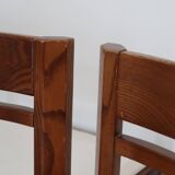 4 modernist cream chairs