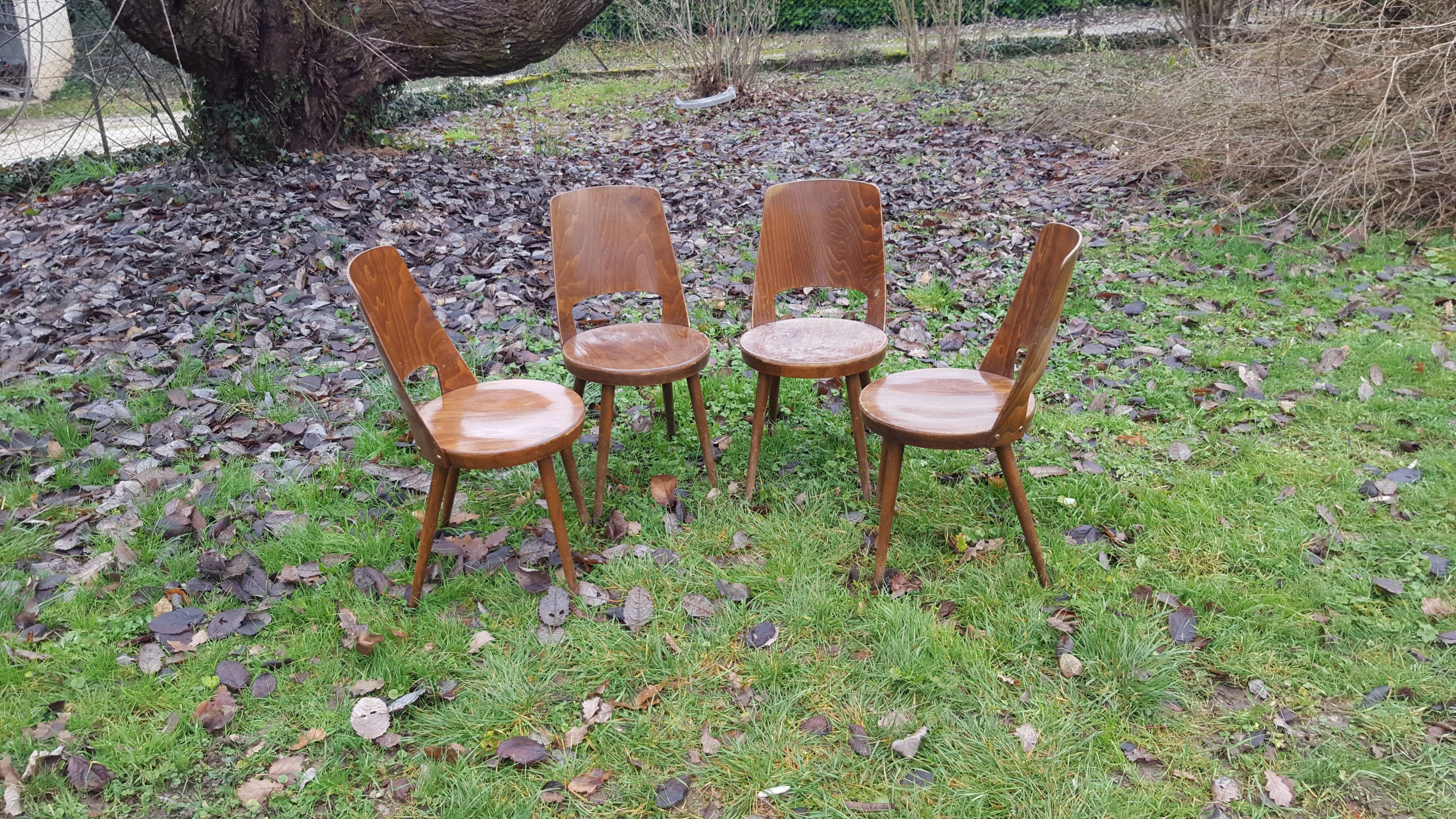 4 Chairs Baumann model Mondor 60s