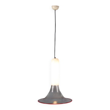 Suspension Leucos Samanta, vintage design by Roberto Pamio, Murano glass, 1970s.