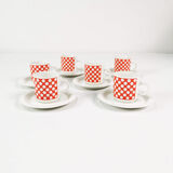 Espresso cup set, Fontebasso Treviso, Italy, 1970s