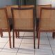 Suite of 6 vintage Scandinavian teak chairs 1970