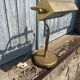 Portuguese Brass Bankers Table Lamp