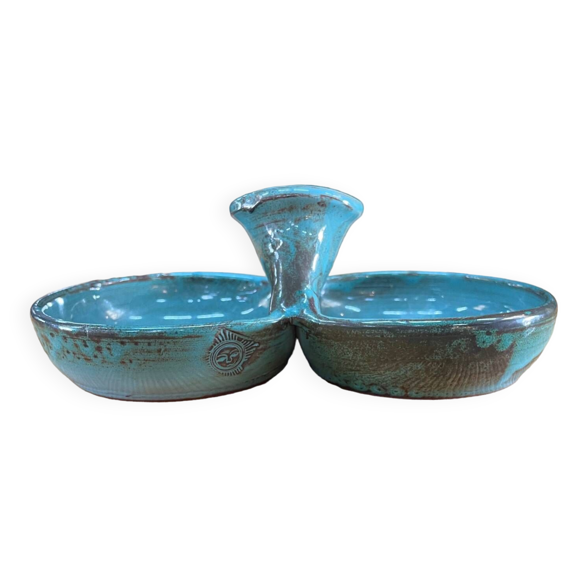 Double ceramic pocket tray