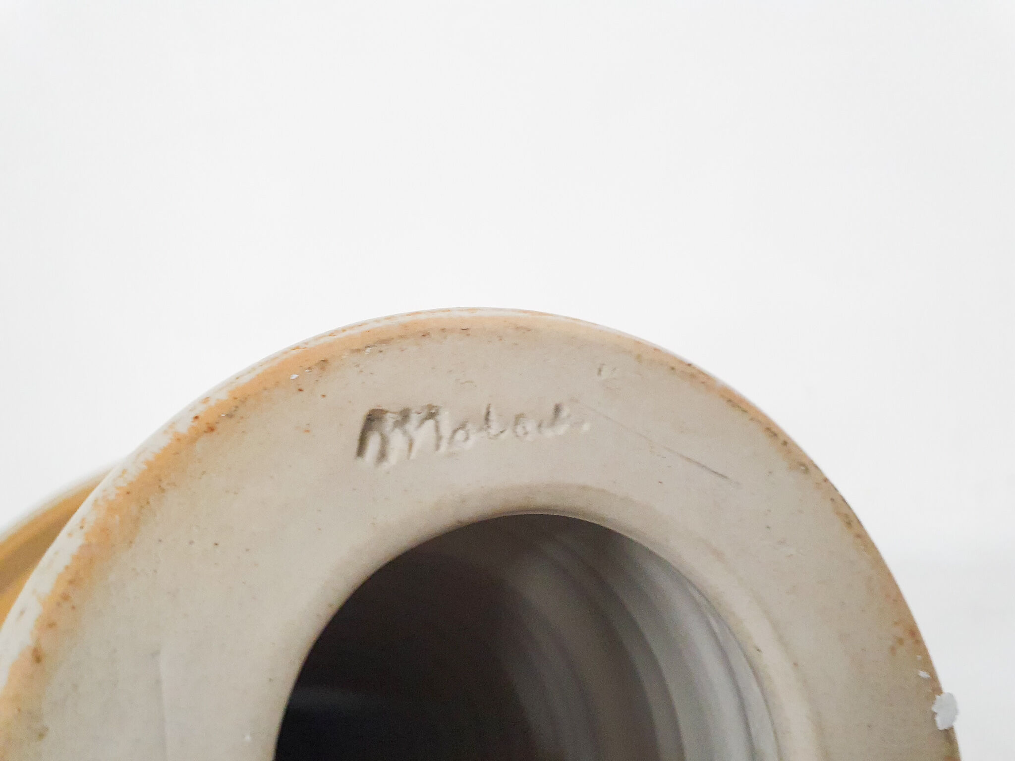 White ceramic table light by Mobach, The Netherlands, 1950's