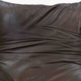 Brown leather 2-seater sofa Cassina Maralunga by Vico Magistretti