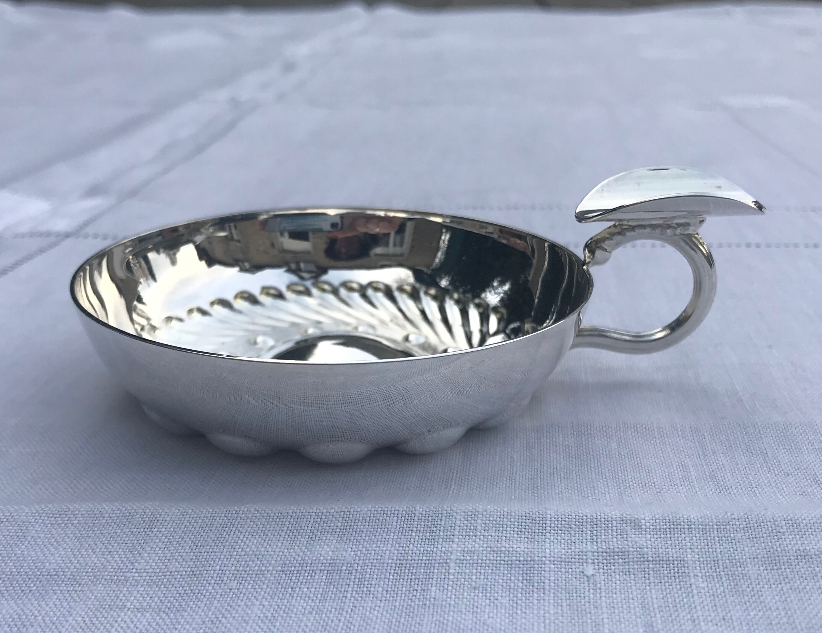 Tastevin classic silver metal