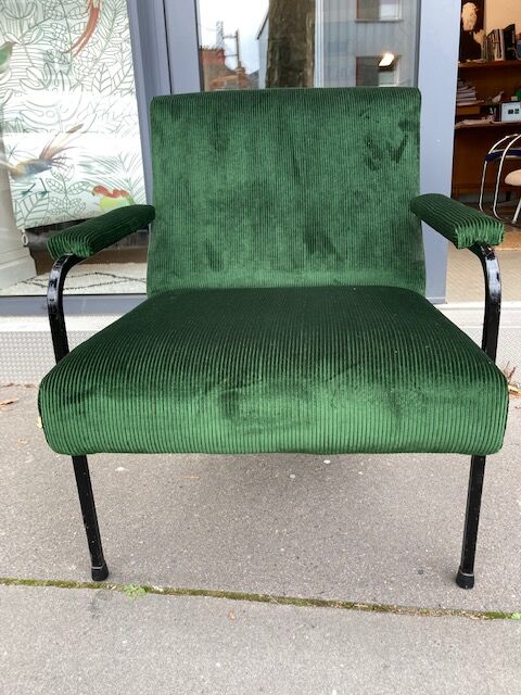 Pair of armchairs guariche model "memphis"- edition meurop 1963