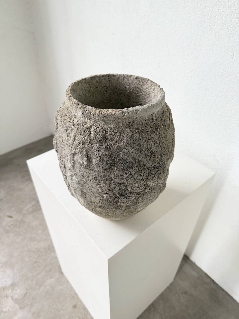 Pair of cement planters, 1900