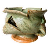 Handcrafted Glazed Stoneware Candle Holder