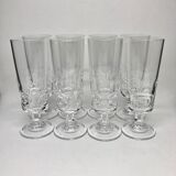 8 champagne flutes 70s