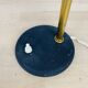 Vintage lamp from the 1950s in brass and black.