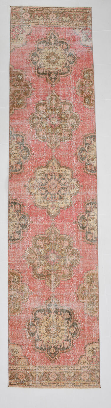 3x12 Türkish Vintage Runner Rug, 3x12 Vintage Runner, 402x91Cm FREE SHIPPING
