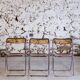 Folding chair in plexiglass and chrome, 1970