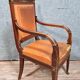 Empire office armchair in mahogany and gilded bronzes circa 1850-1880