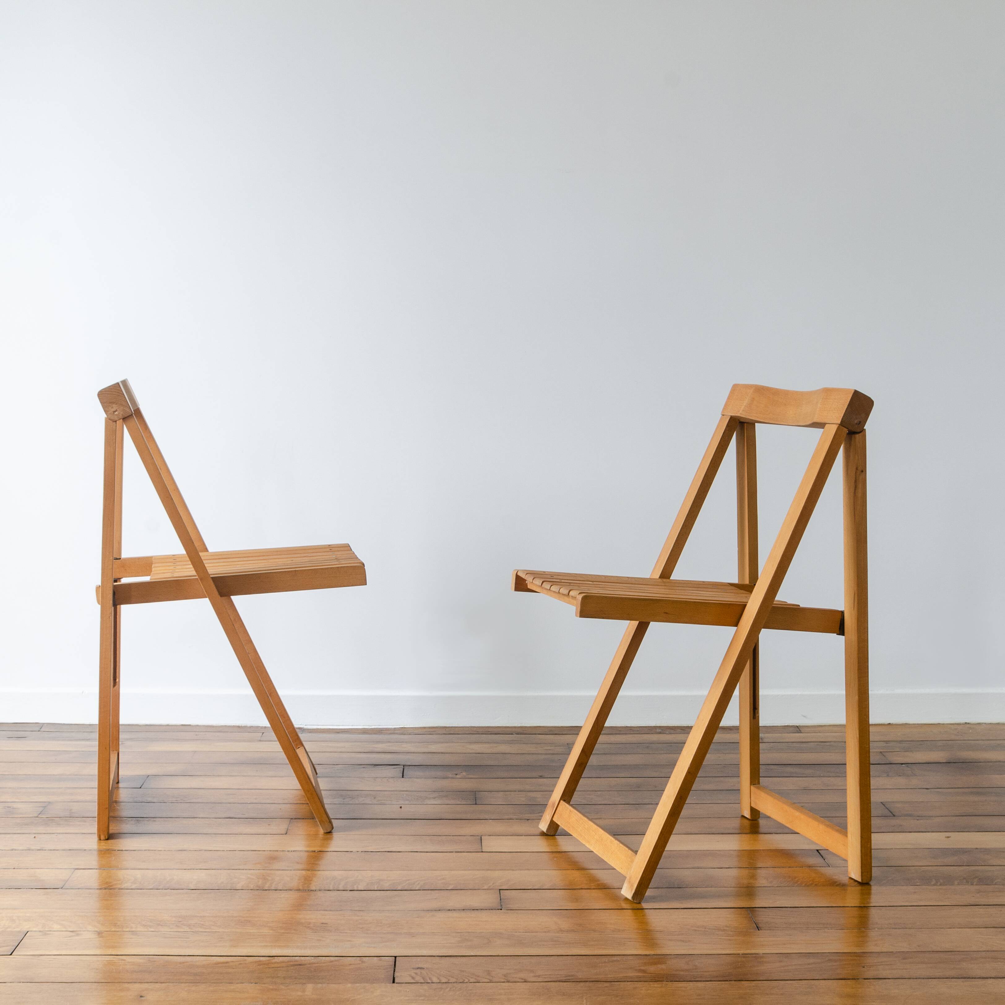 Two folding chairs circa 1970
