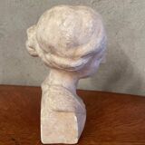Vintage plaster bust of a woman