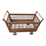 Vintage wickerwork cradle