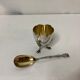 Eggcup feet and silver spoon punches early twentieth century