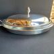 Rino Greggio - OLRI and Pyrex - Large serving dish - Modern - Silver metal, Glass