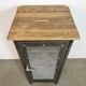 Industrial Iron Cabinet with Mesh Door, 1960s