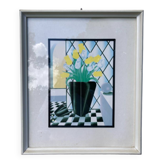 Flower bouquet frame 1980