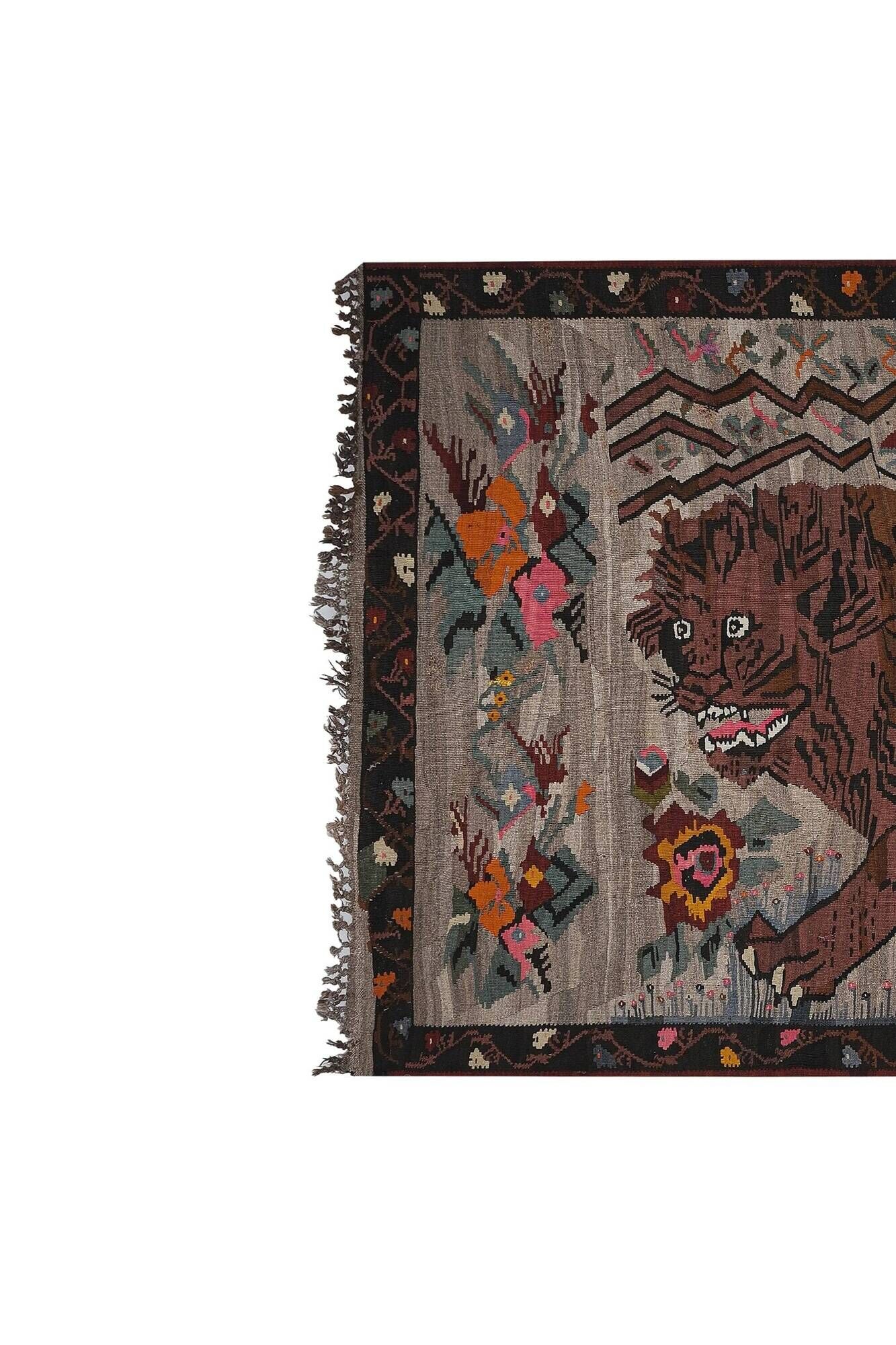 Tapis Kilim turc vintage tissé main