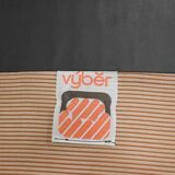 Czech Brown Leather Armchair from Vyber, 1970s