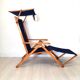 Vintage rehabilitable beach bed, Fratelli Reguitti production
