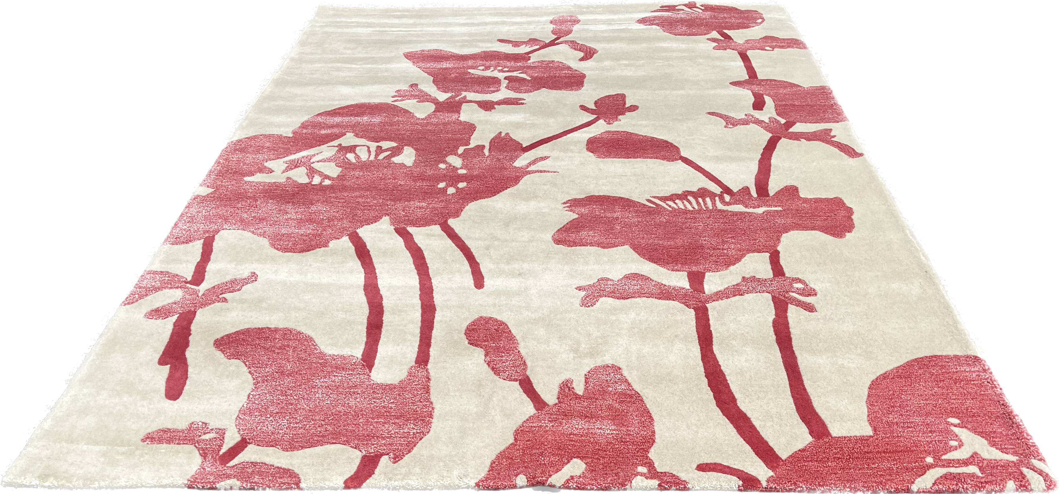 Modern carpets, floral art