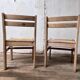 Pair of vintage dlg charlotte perriand Illmari tapiovaara chairs