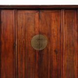 Large wooden Chinese 19th Century Qing Dynasty Wedding or Tapering Cabinet