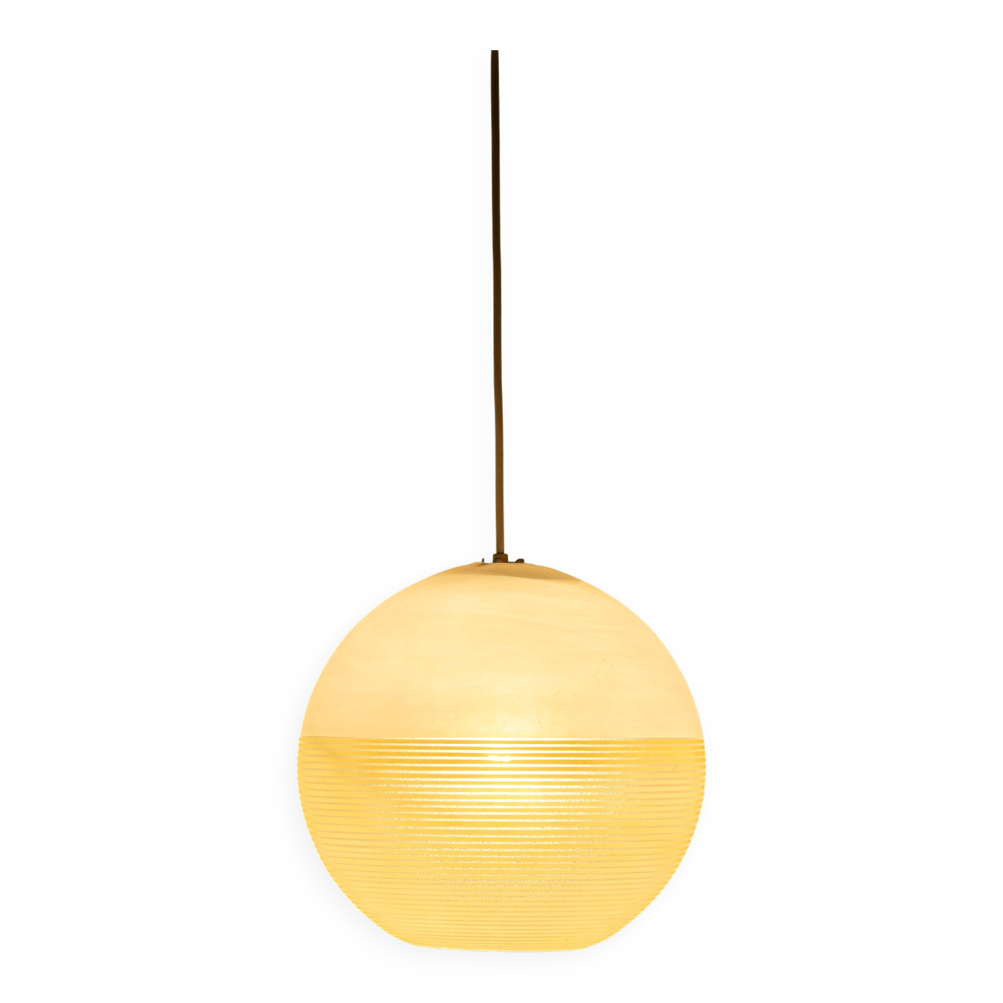 Suspended glass ball lantern by Doria, Germany, 1960s.