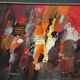 Original Swedish Oil on Panel – “Composition” by Kulo Green (1913–1972) – Signed – Vintage & Framed