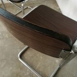 Pair of cantilever chairs from the 80s bauhaus style