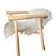 Altay Armchair in White Goatskin by Patricia Urquiola