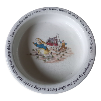 Assiette creuse Wedgwood porcelaine Beatrix Potter Peter Rabbit