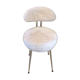 Chaise de chambre avec fourrure