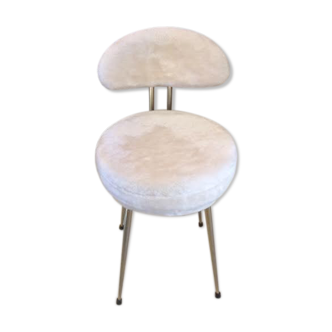 Chaise de chambre avec fourrure
