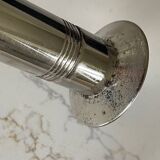 Silver metal candle holders