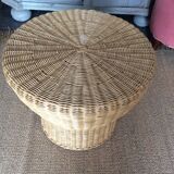 Wicker coffee table